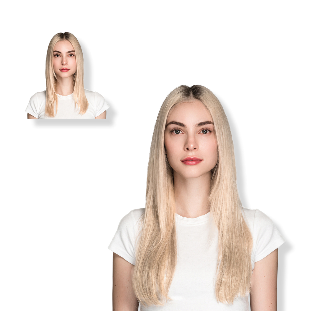 Locks & Mane 18'' Clip-in Human Hair Extension - Vanilla In White