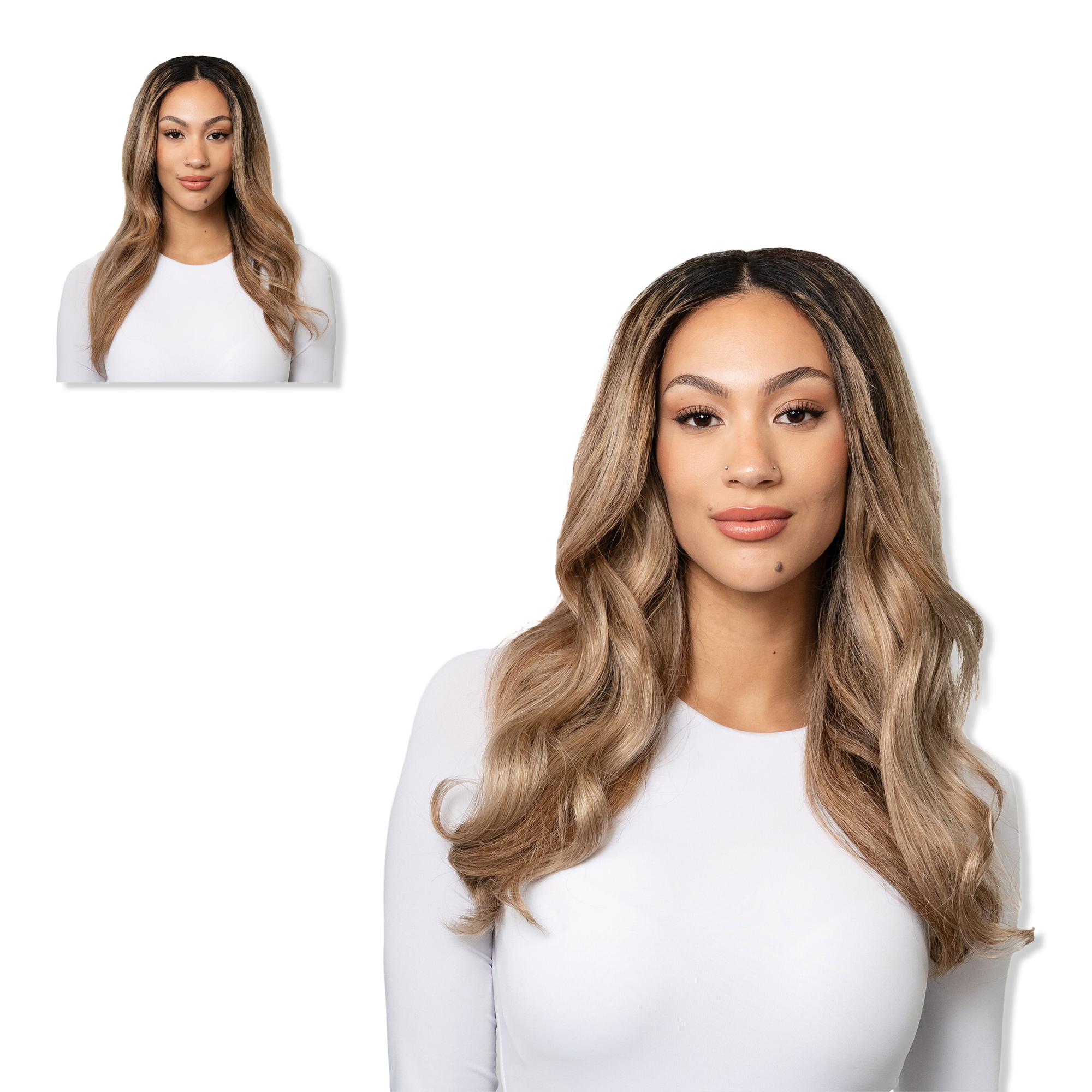 Locks & Mane 18'' Clip-in Human Hair Extension #1