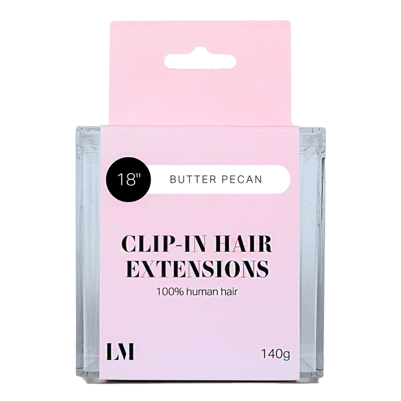 Locks & Mane - Butter Pecan 18'' Clip-in Human Hair Extension