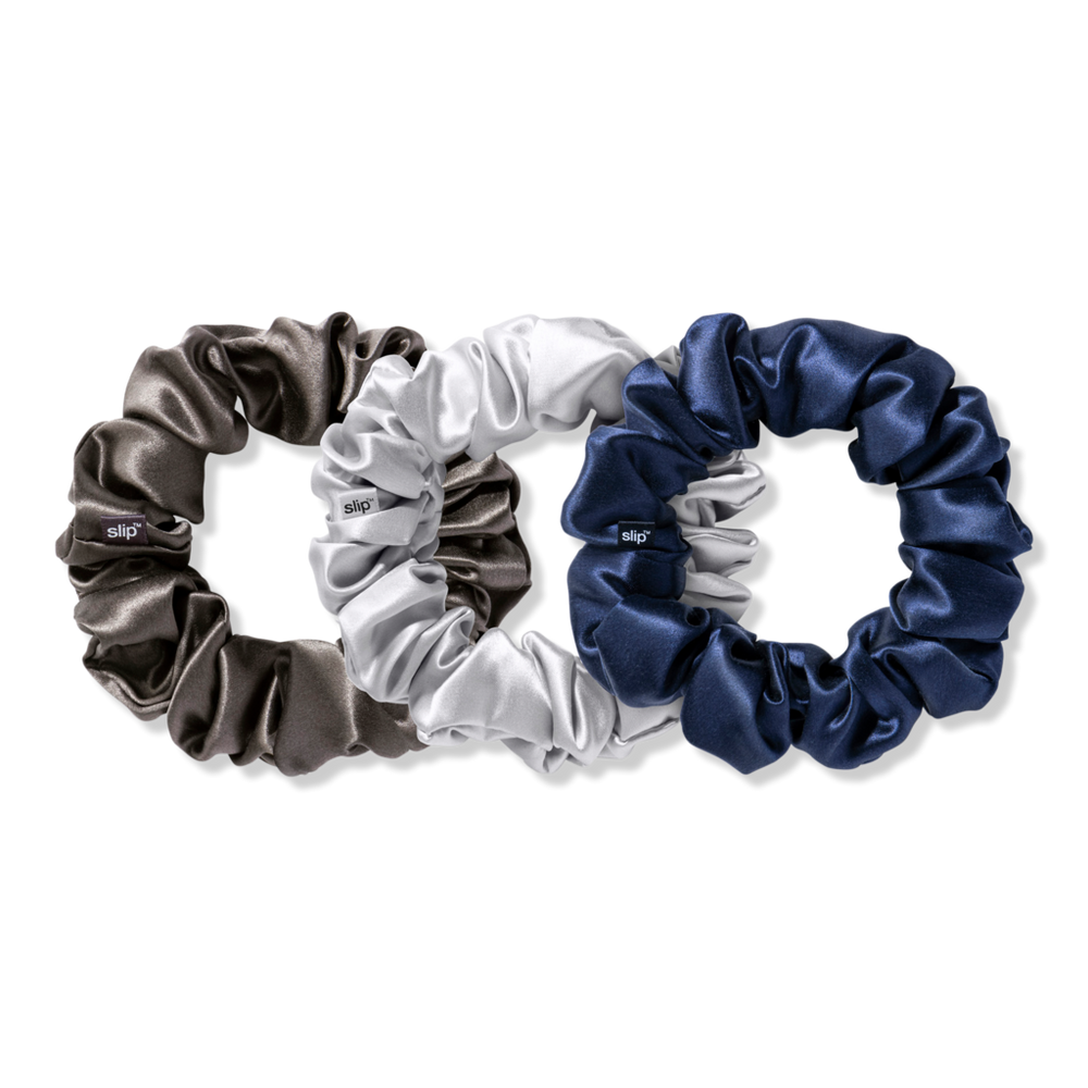Slip Pure Silk Large Scrunchies - Midnight In Blue
