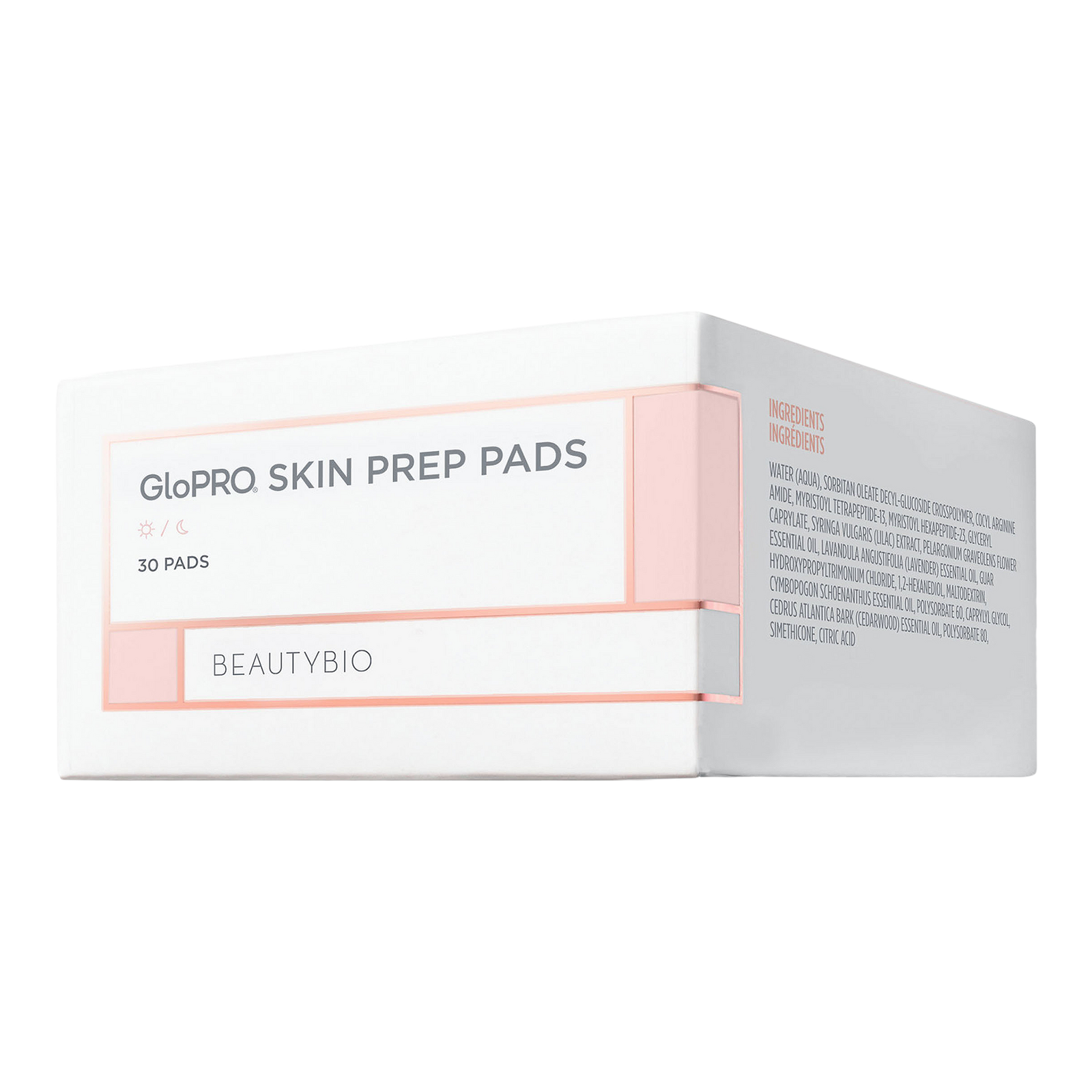 GloPRO Skin Prep Pads Clarifying Skin Cleansing Wipes with Peptides