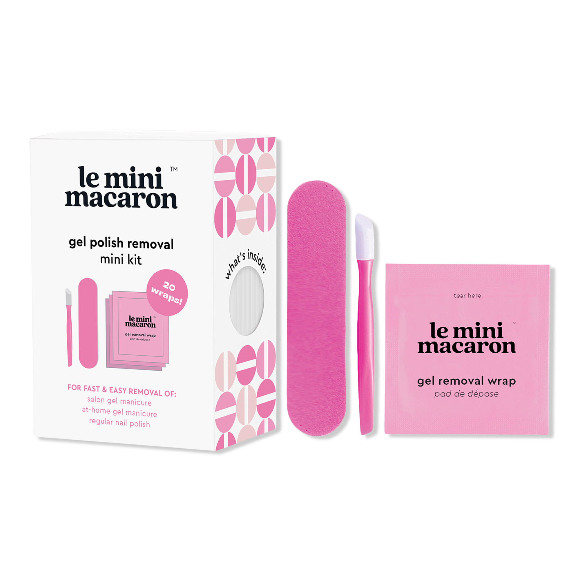 Le Mini Macaron Mess-Free Gel Polish Removal Mini Kit #1