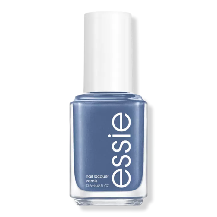 Steel blue nail polish