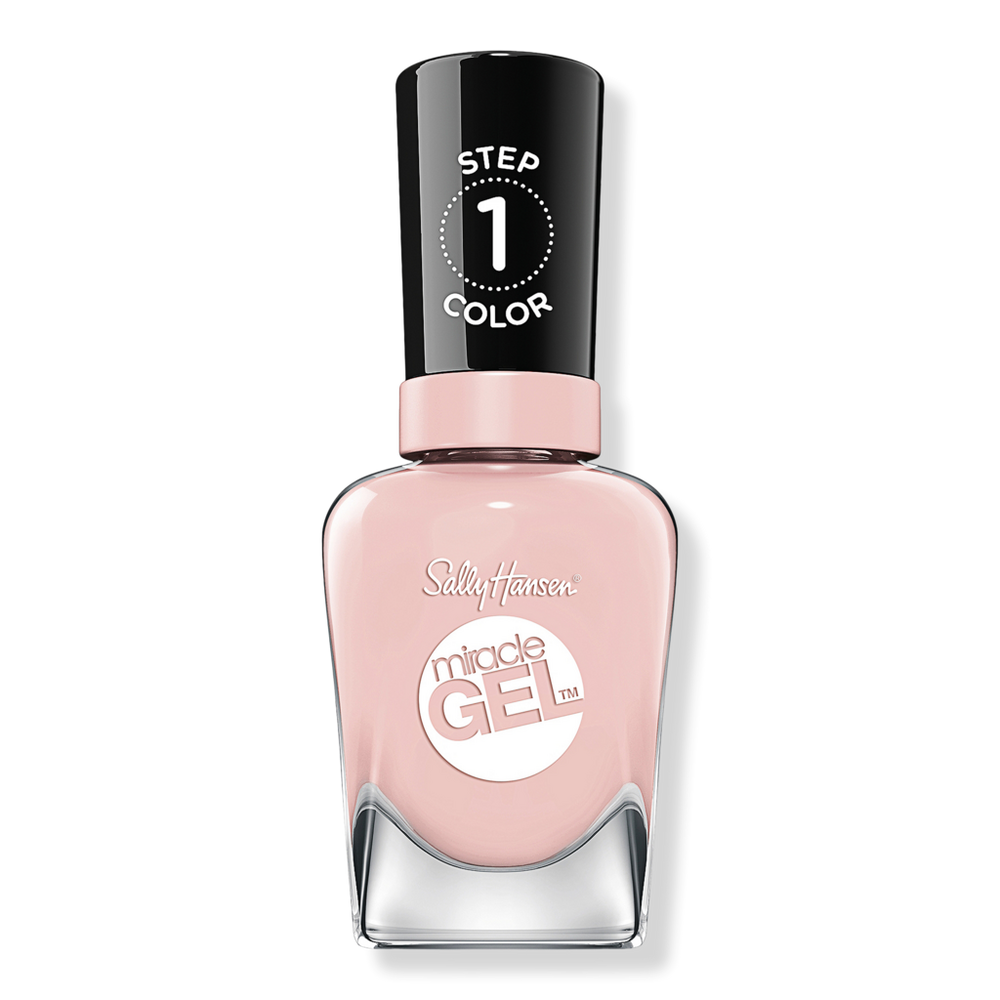 Sally Hansen Miracle Gel Nail Polish, Blacks, Whites, & Nudes - Once Chiffon A Time
