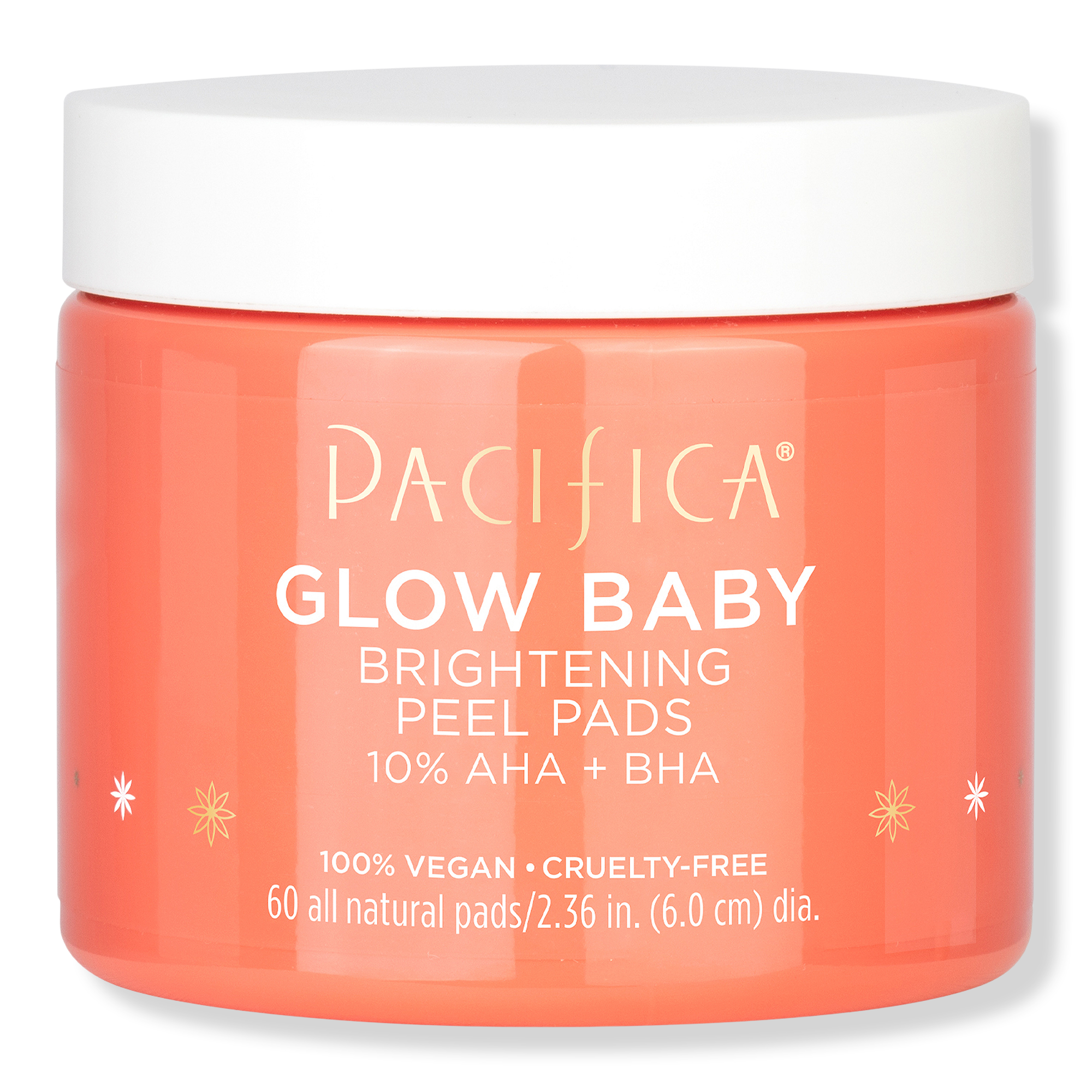 Pacifica Glow Baby Brightening Peel Pads 10% AHA + BHA #1