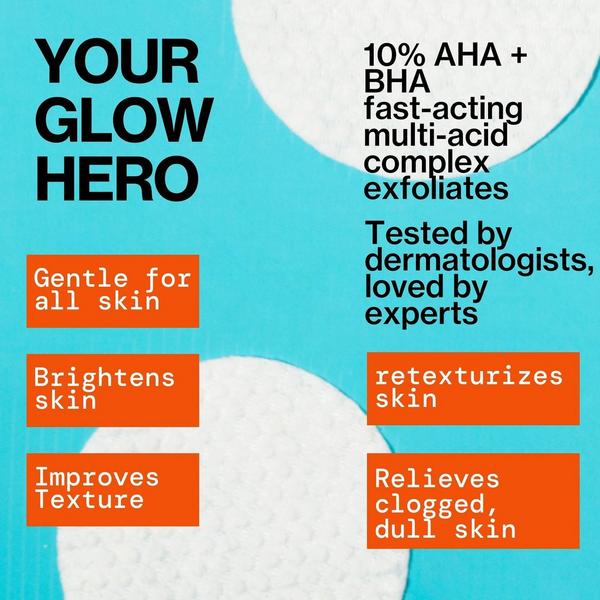 Pacifica Glow Baby Brightening Peel Pads 10% AHA + BHA #5