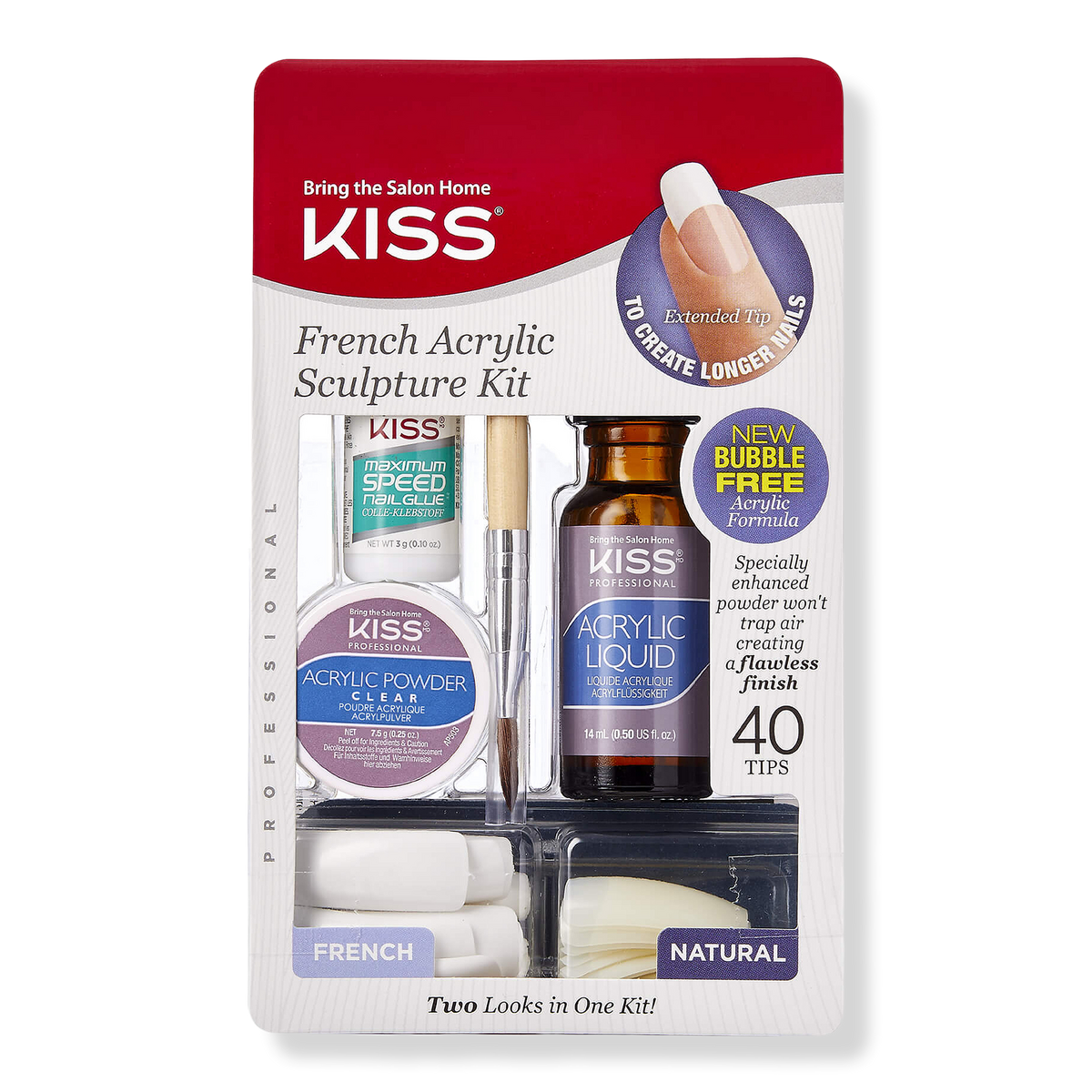 Acrylic nail kit kiss discount