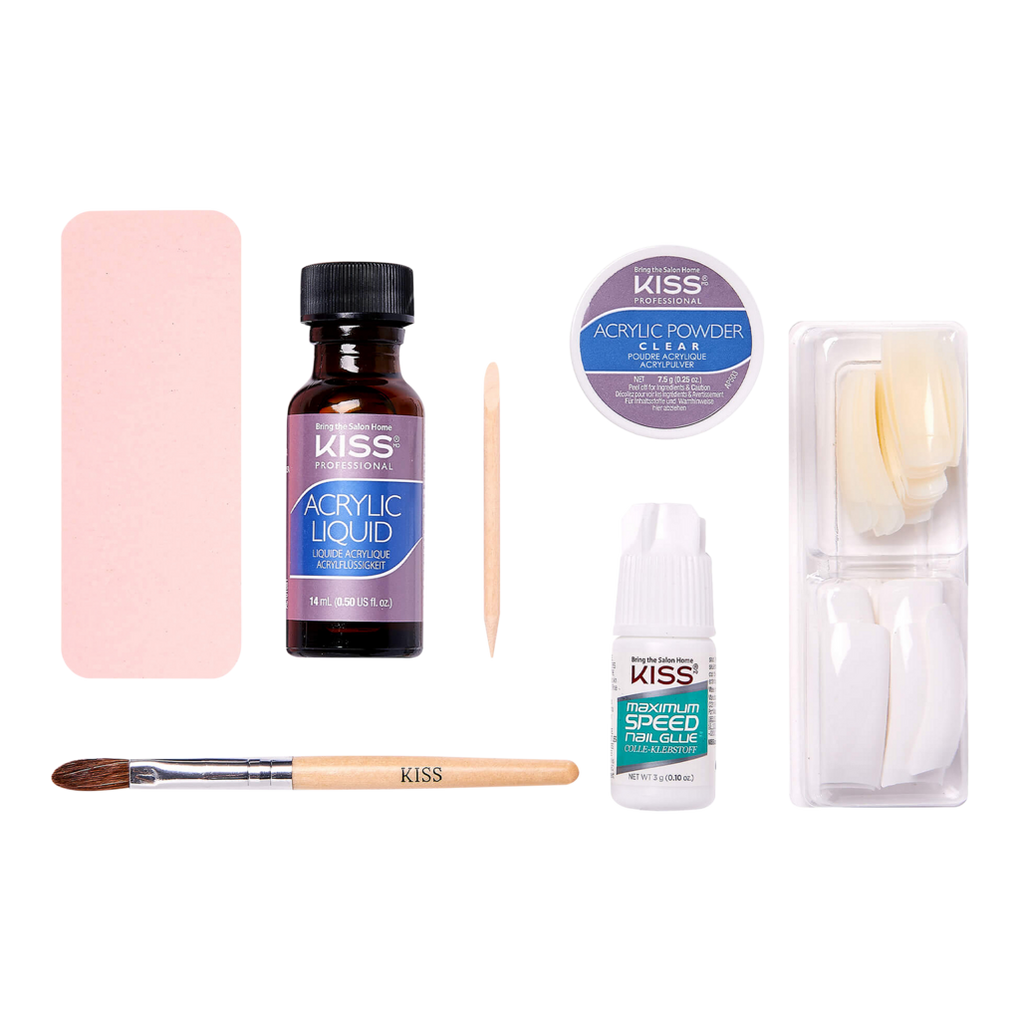 Acrylic Nail Kit with Acrylic Liquid & Nail Glue, Nail Kit Set