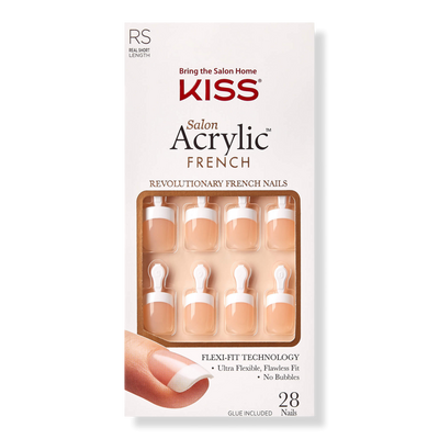 Kiss Salon Acrylic French Manicure Fashion Nails