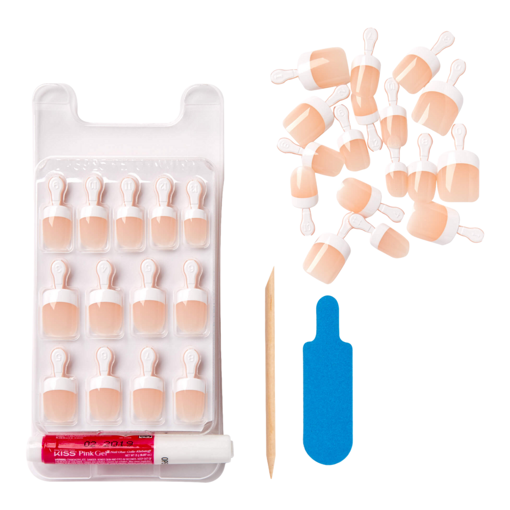 Salon Acrylic French Manicure Fashion Nails