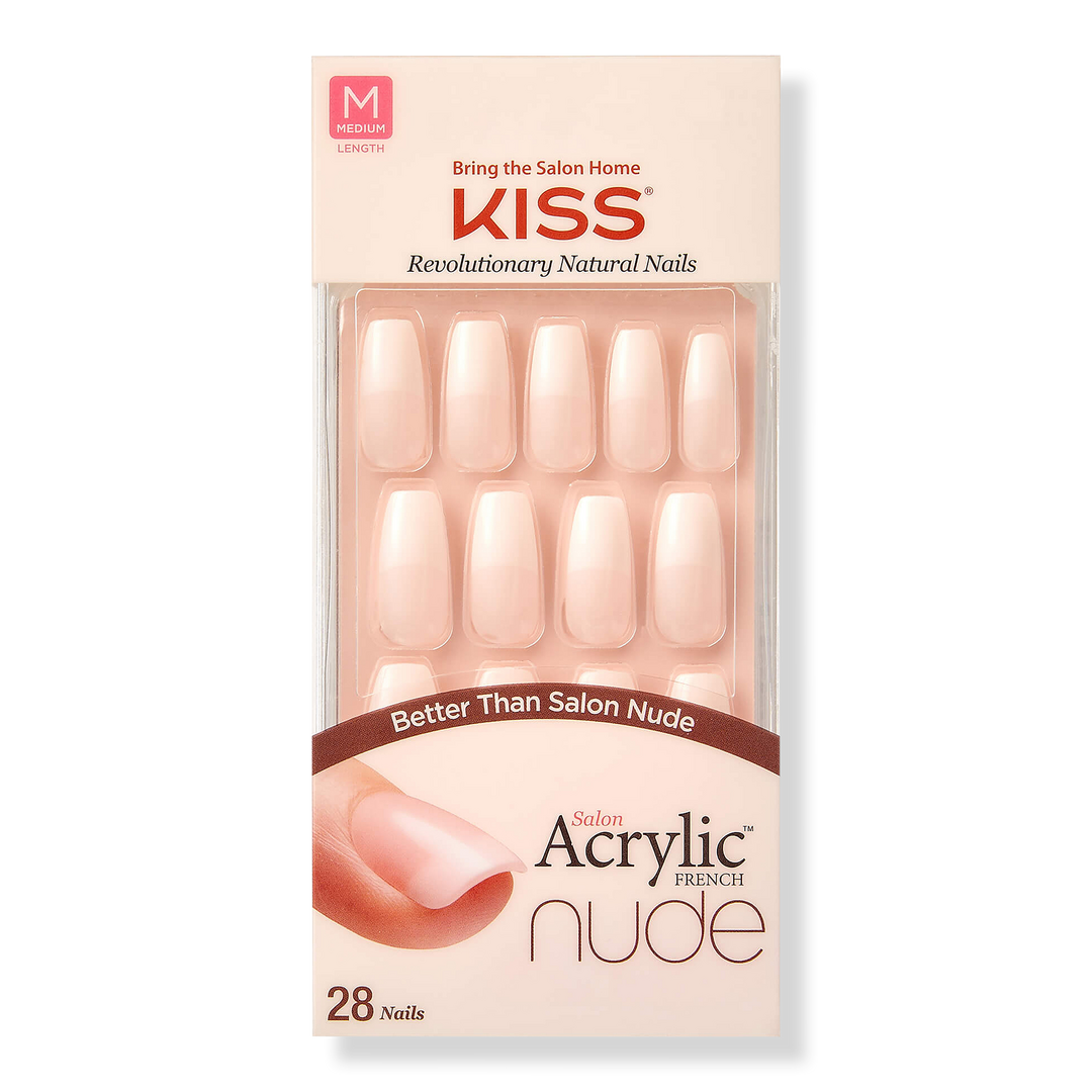 Kiss Salon Acrylic French Nude Nails #1