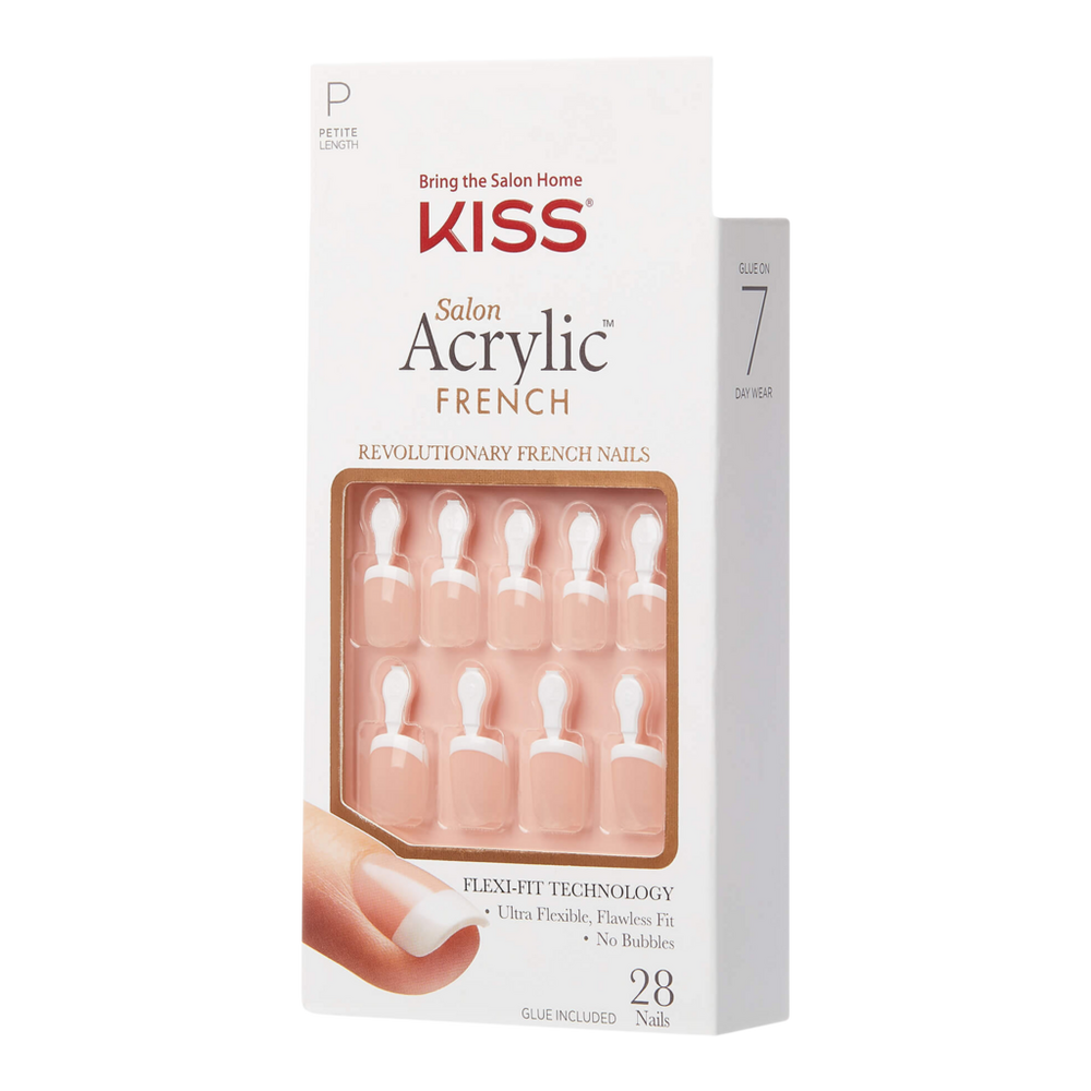 Salon Acrylic French Manicure Fashion Nails