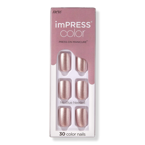 Kiss imPRESS Color Short Press-On Manicure Nails #1