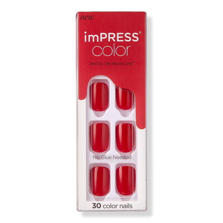 Kiss Reddy Or Not imPRESS Color Press-On Manicure #1