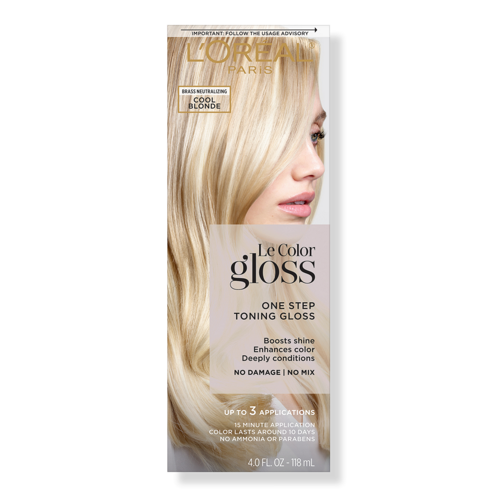 L'oreal Le Color Gloss One Step Toning Gloss - Cool Blonde In Brown