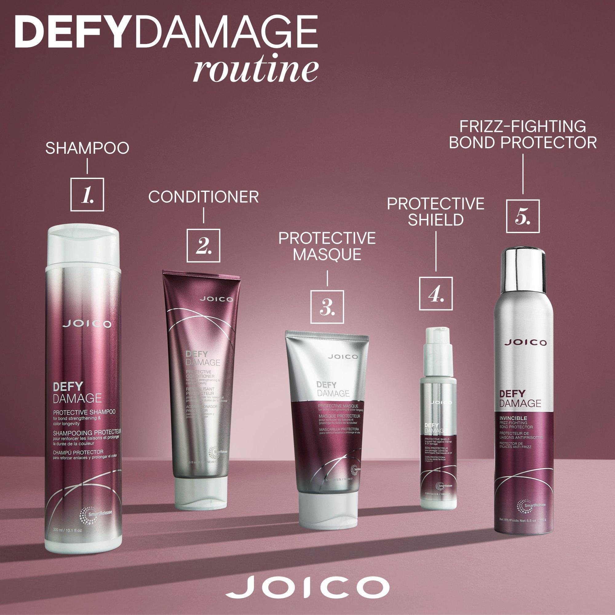 Защита связей волос от пушистости Joico Defy Damage Invincible — фото 5