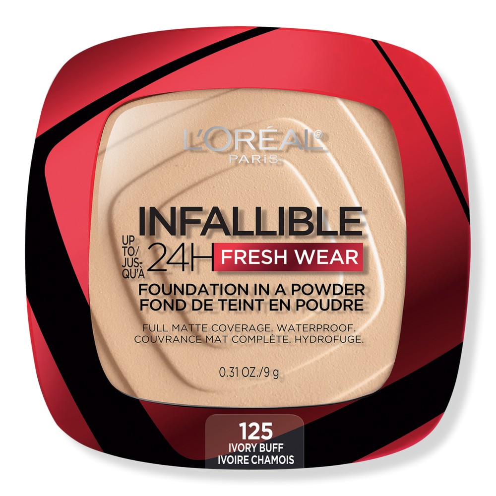 L'oreal Infallible 24h Fresh Wear Foundation In A Powder - 125 Ivory Buff