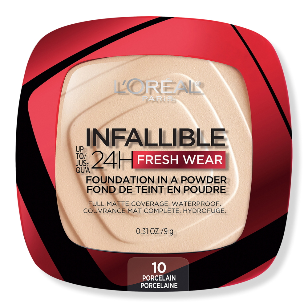 L'oreal Infallible 24h Fresh Wear Foundation In A Powder - 10 Porcelain