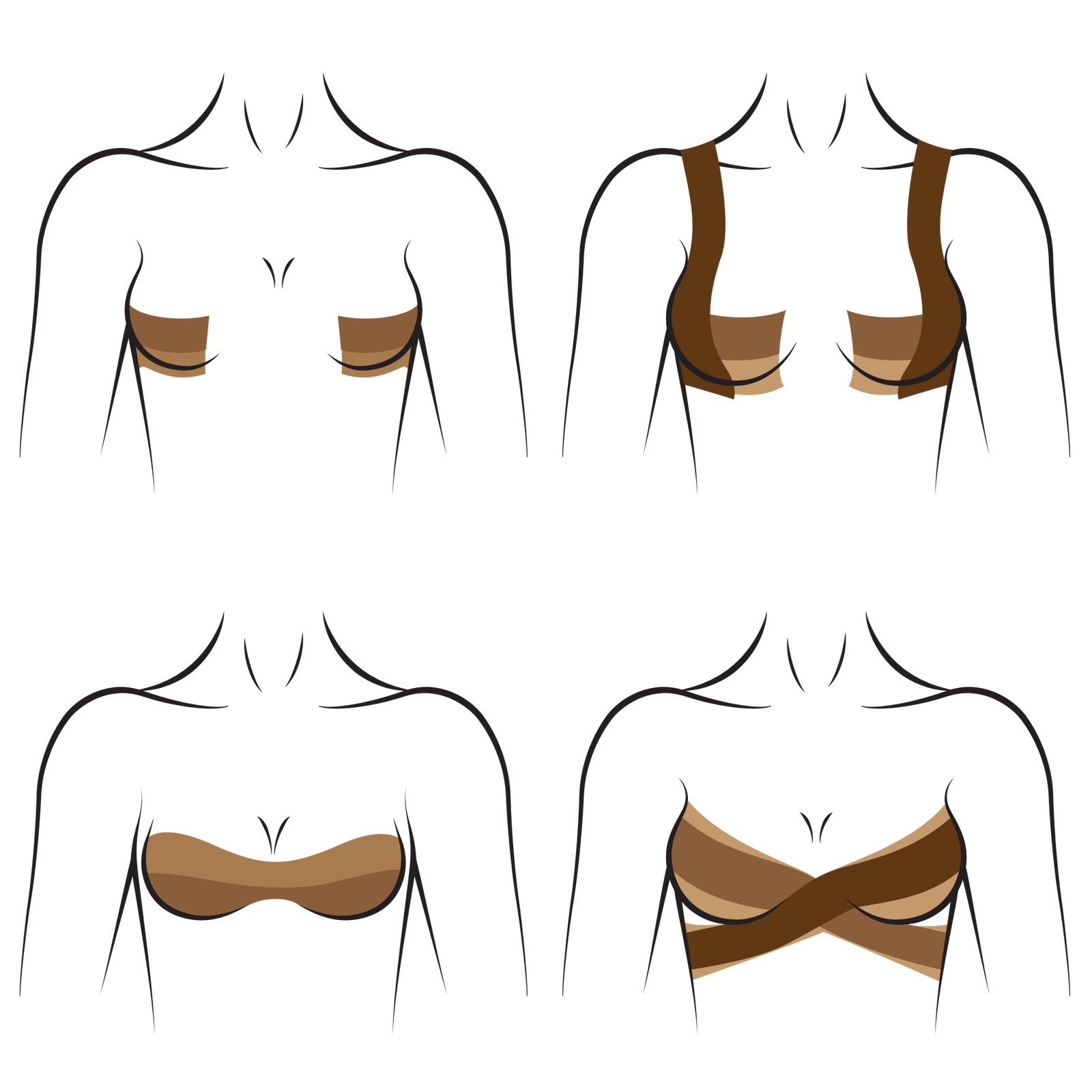 Breast Contour Tape, Self-Adhesive Disposables