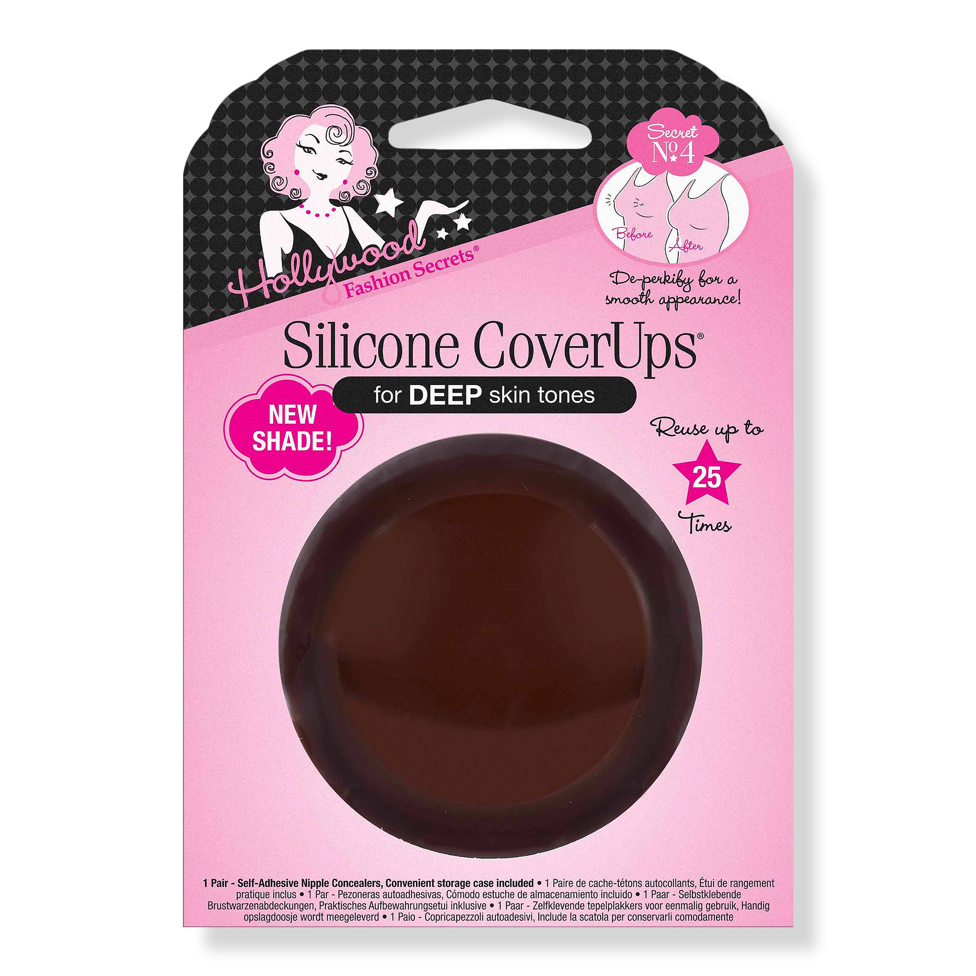 Hollywood Fashion Secrets Silicone CoverUps, Self-Adhesive Nipple Concealers #1