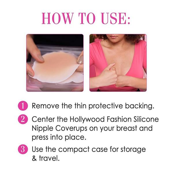 Hollywood Fashion Secrets Silicone CoverUps, Self-Adhesive Nipple Concealers #4