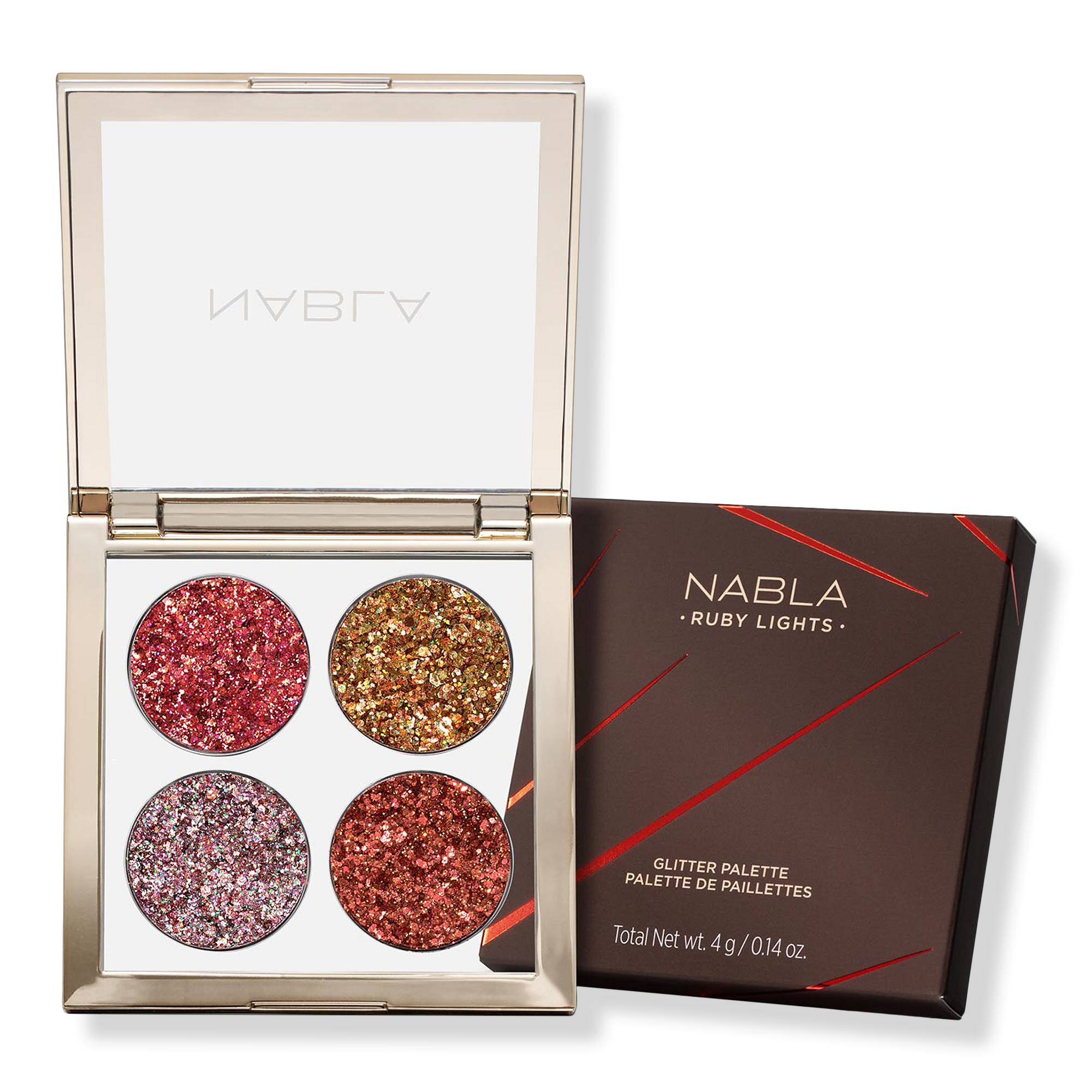 NABLA Ruby Lights Glitter Palette #1