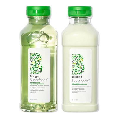Briogeo Superfoods Apple, Matcha + Kale Replenishing Shampoo + Conditioner Duo
