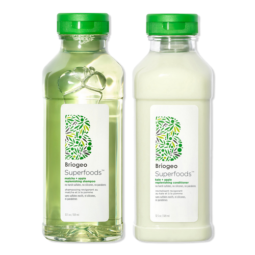 Briogeo Superfoods Apple, Matcha + Kale Replenishing Shampoo + Conditioner Duo