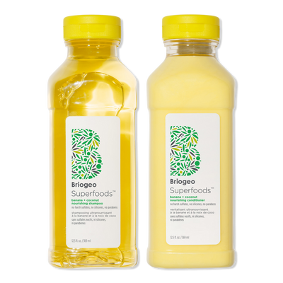 Briogeo Superfoods Banana + Coconut Nourishing Shampoo + Conditioner Duo for Dry Hair