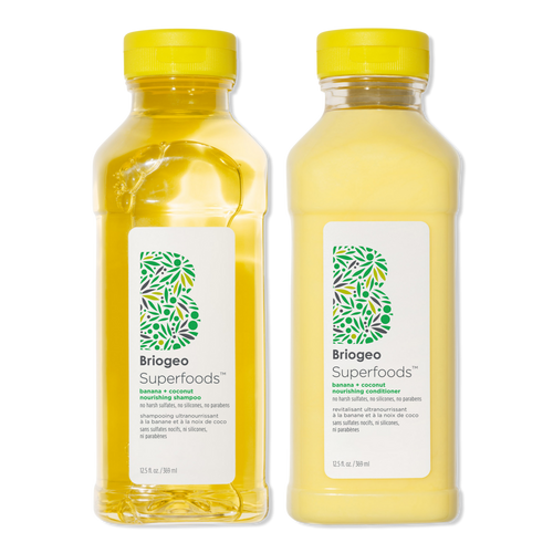 Briogeo Superfoods Banana + Coconut Nourishing Shampoo + Conditioner Duo for Dry Hair