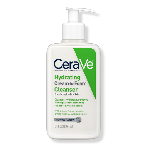 CeraVe - 8.0 oz Hydrating Cream-to-Foam Face Wash for Balanced to Dry ...