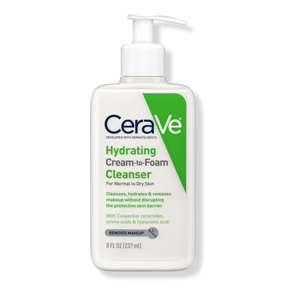 Cerave Hydrating Cream-to-foam Cleanser - 8.0 oz