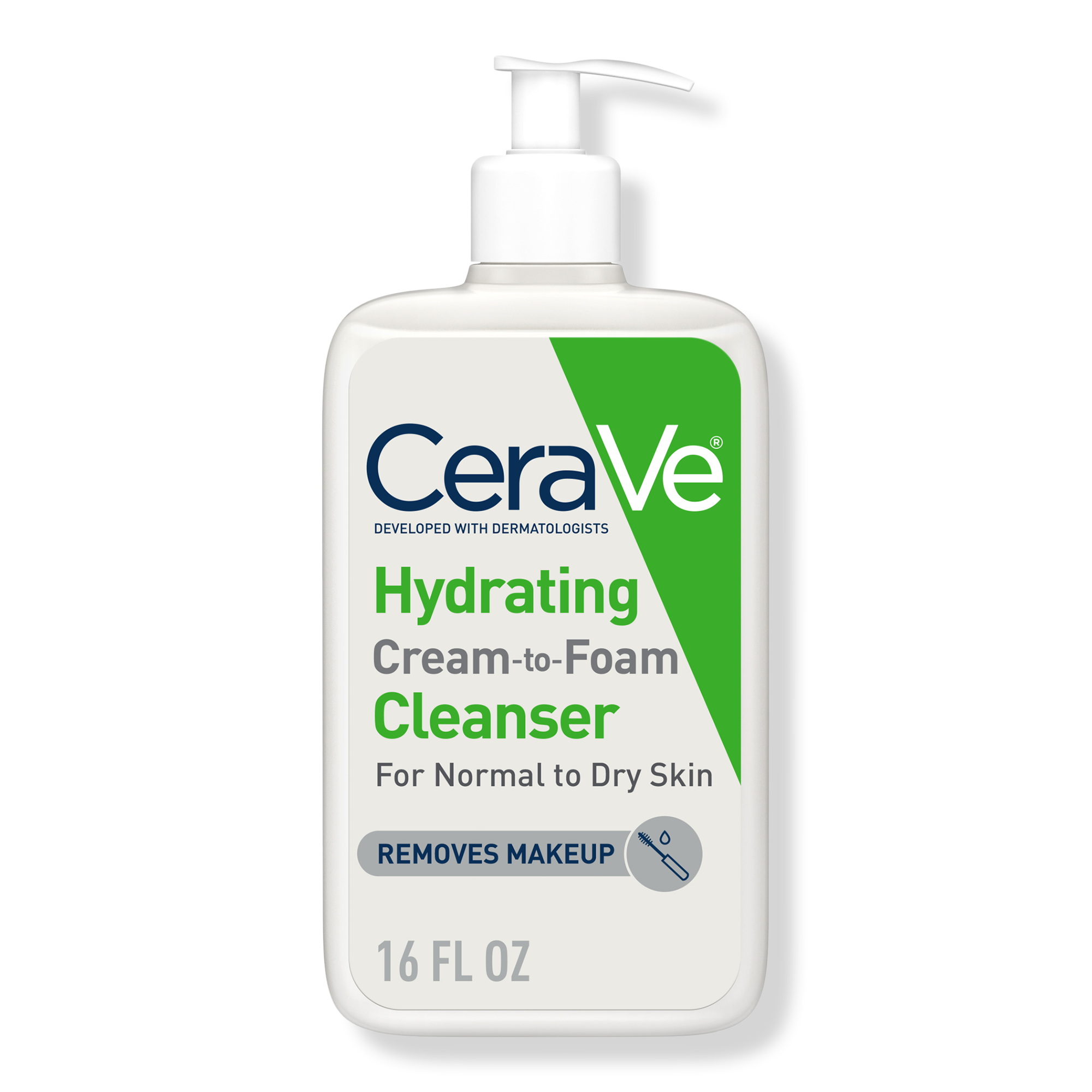 CeraVe Hydrating Cream-to-Foam Face Wash for Balanced to Dry Skin #1