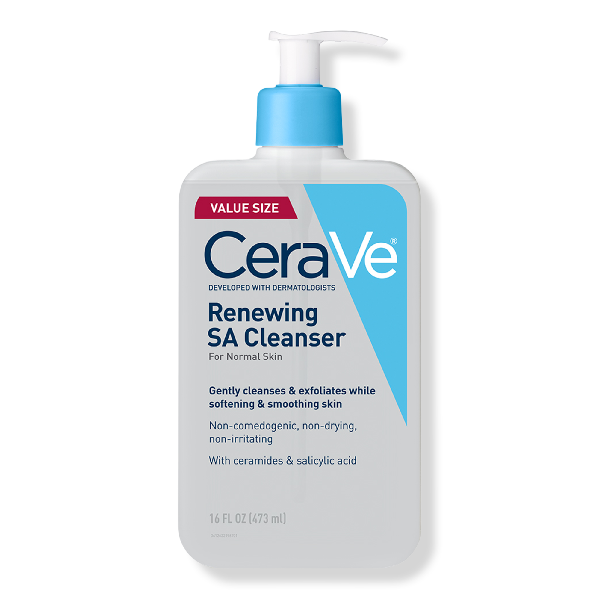 CeraVe Renewing SA Cleanser, Salicylic Acid Face Wash for Balanced Skin #1