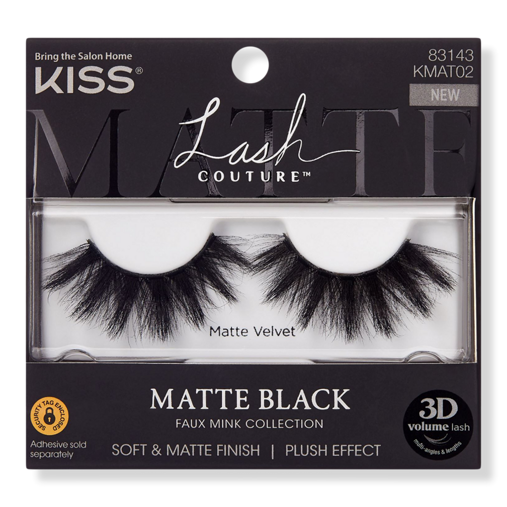 Lash Couture Matte Black Faux Mink, Matte Velvet