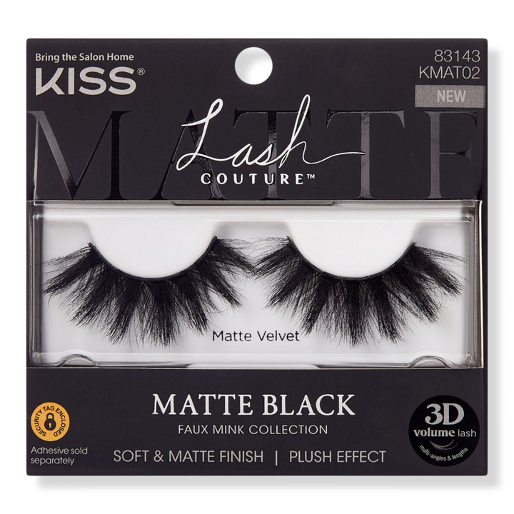 Kiss Lash Couture Matte Black Faux Mink, Matte Velvet #1