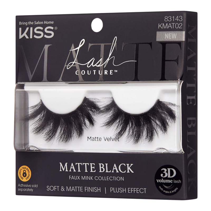 Kiss Lash Couture Matte Black Faux Mink, Matte Velvet #6