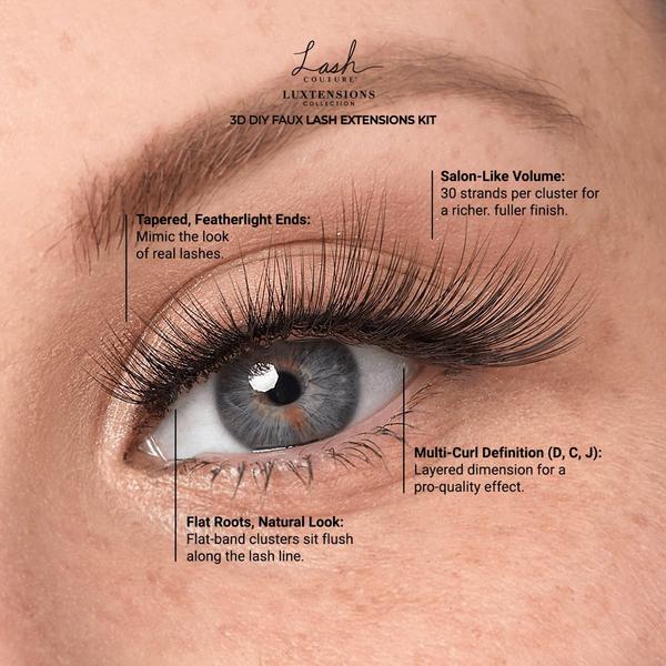 Kiss Lash Couture Luxtensions 3D DIY Faux Lash Extension Kit #7