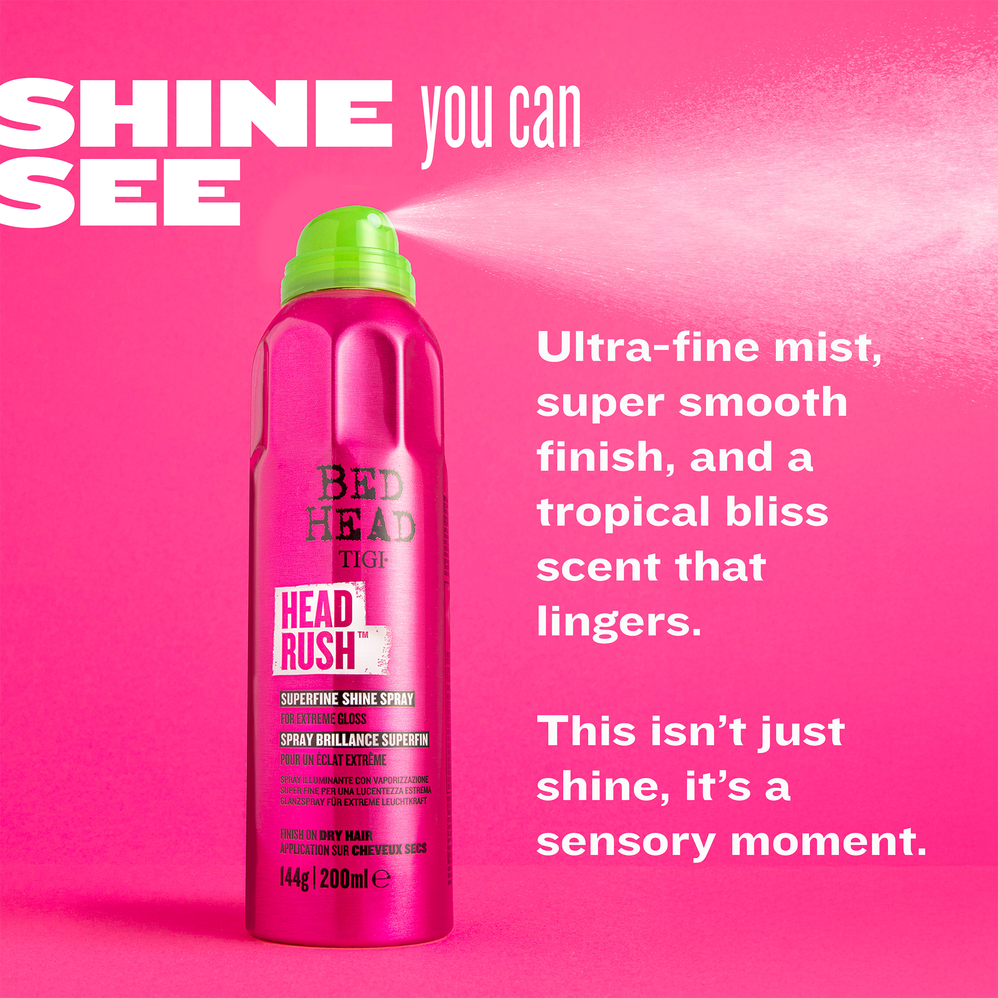 TIGI Bed Head Headrush Finishing Spray - Thumbnail 4