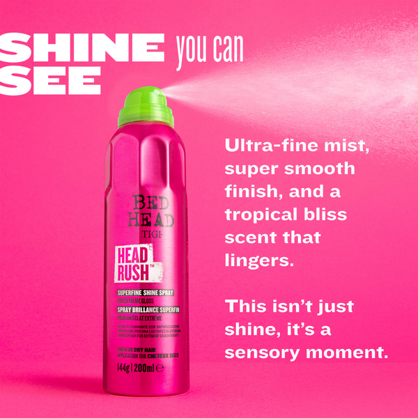 Bed Head Headrush Shine Hair Spray For Smooth Shiny Hair #4