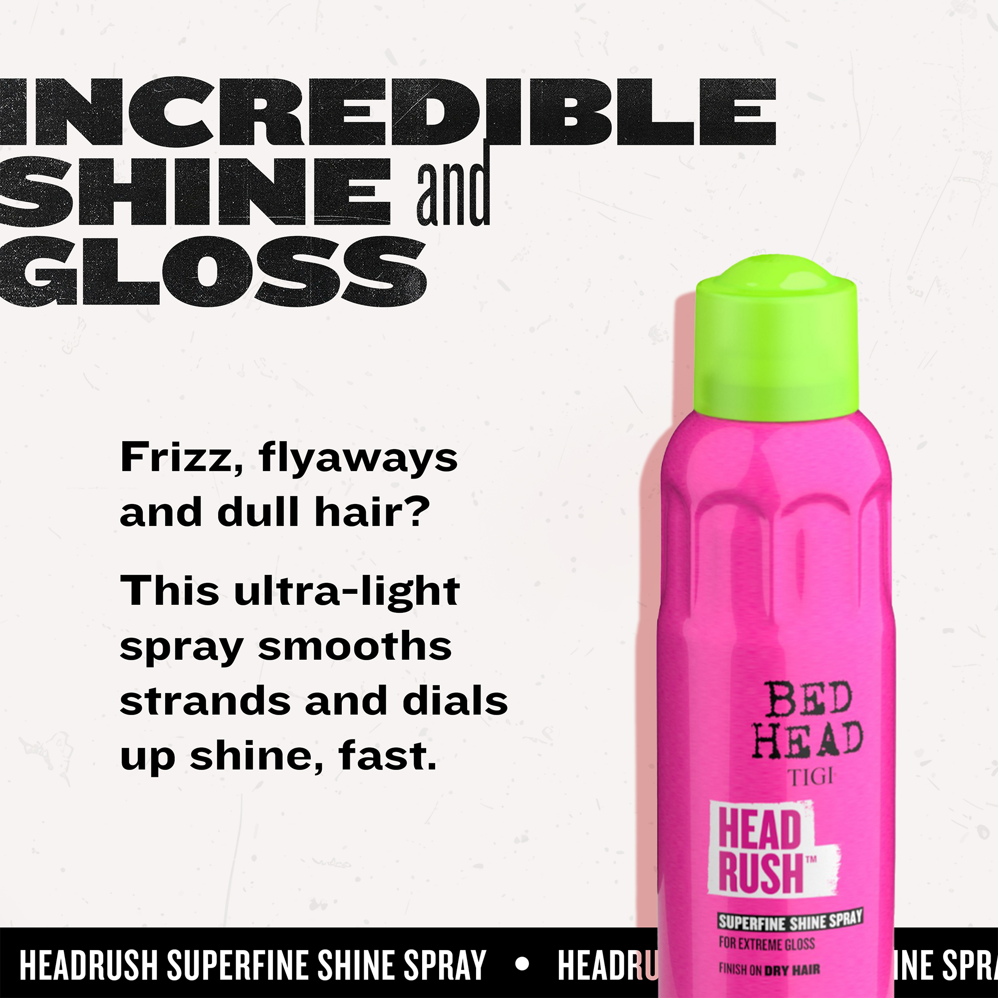 TIGI Bed Head Headrush Finishing Spray - Thumbnail 5