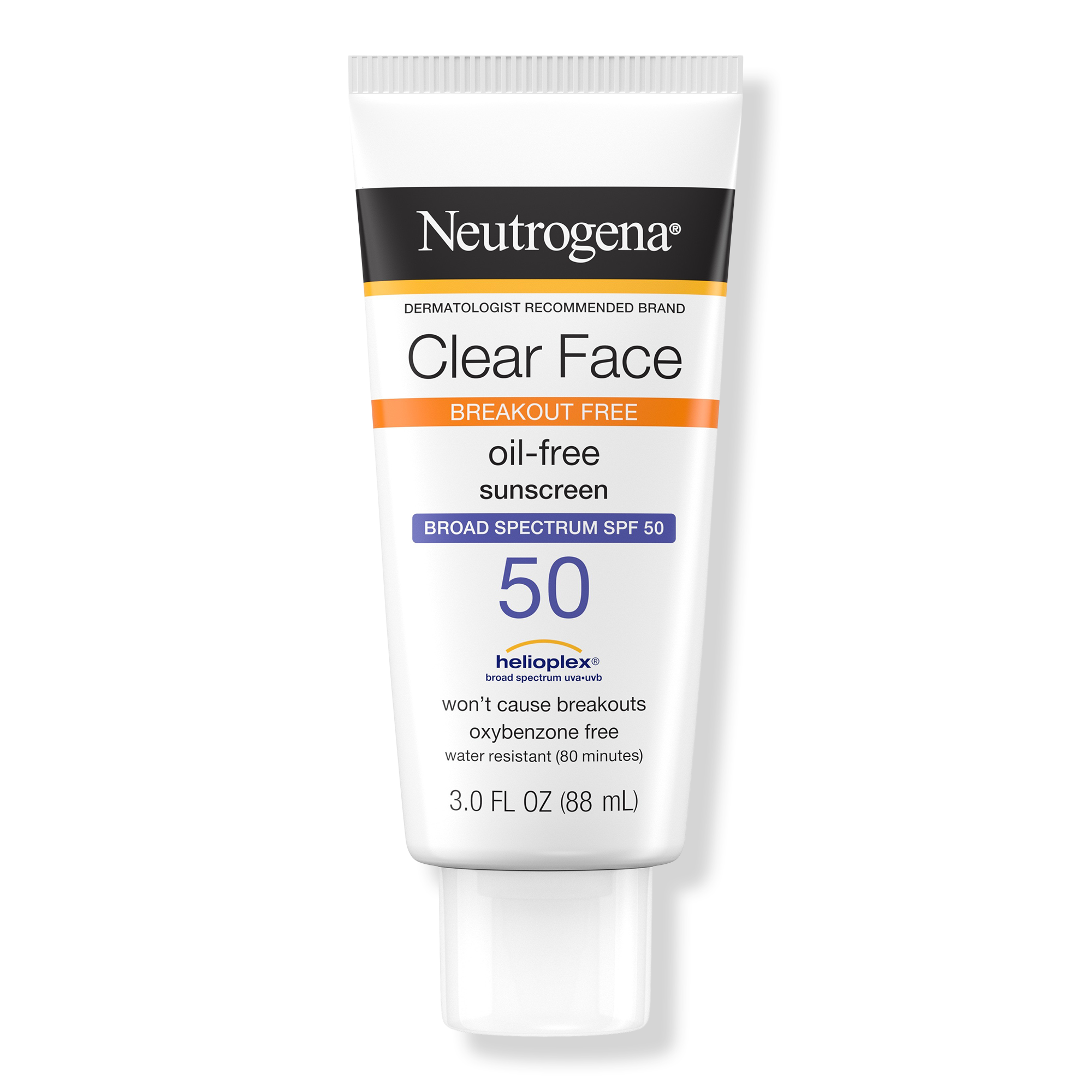 Neutrogena Clear Face Oil-Free Sunscreen SPF 50 #1