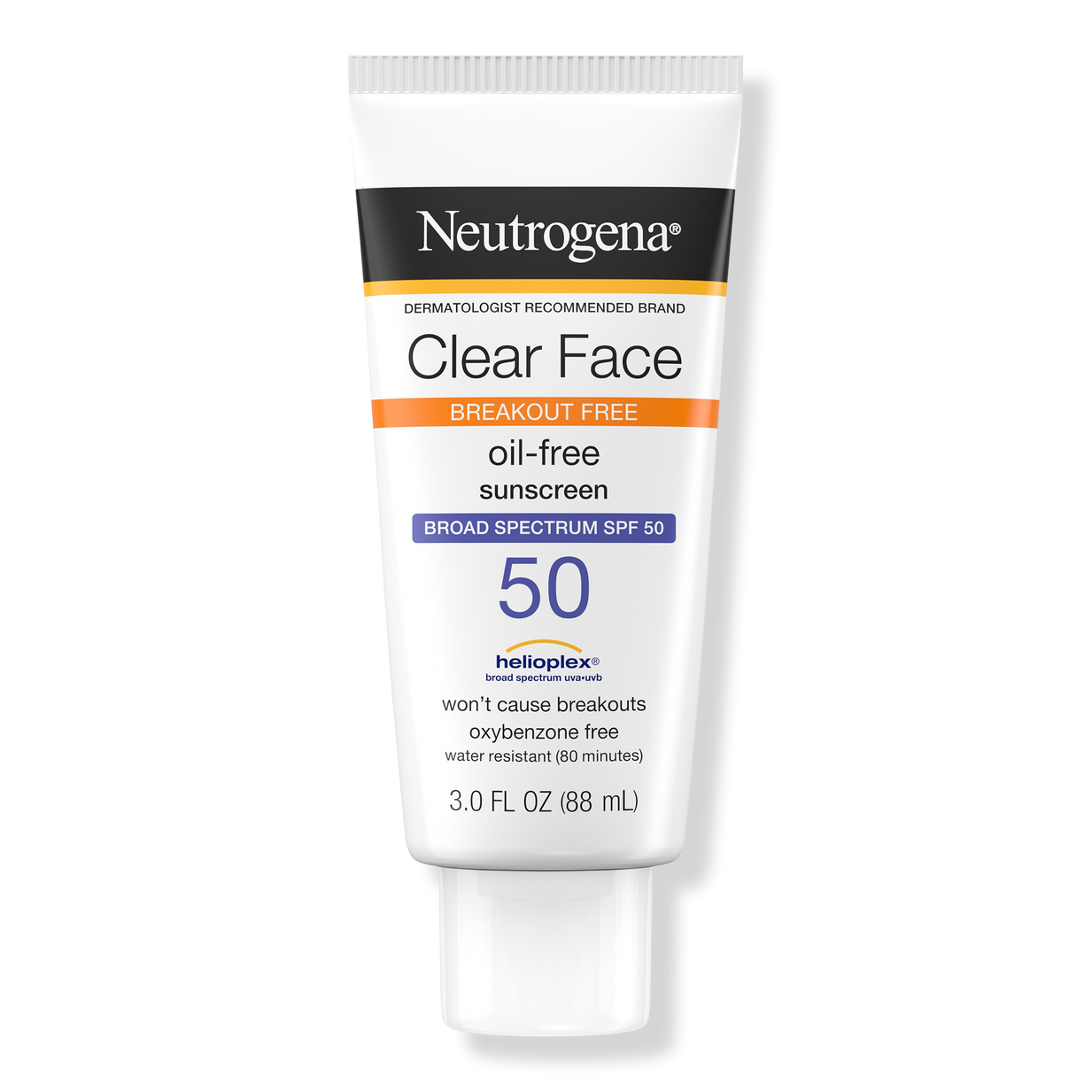 Clear Face Oil-Free Sunscreen SPF 50 - Neutrogena