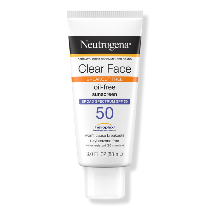 Neutrogena Clear Face Oil-Free Sunscreen SPF 50 #1