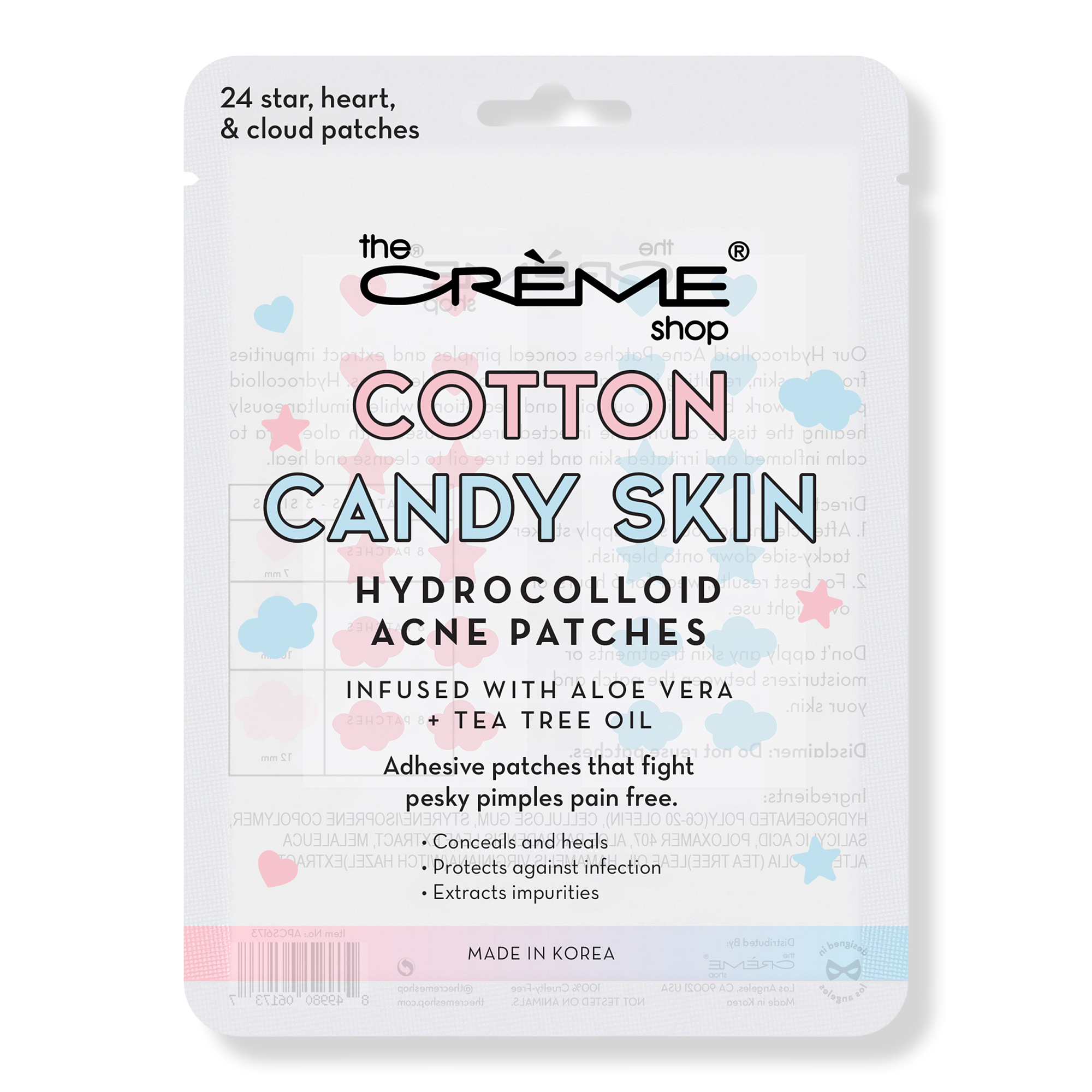 The Crème Shop Cotton Candy Skin Hydrocolloid Acne Patches #1