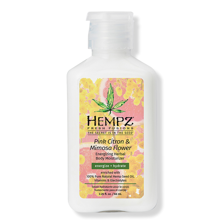 Hempz Travel Size Fresh Fusions Pink Citron & Mimosa Flower Energizing Herbal Body Moisturizer #1