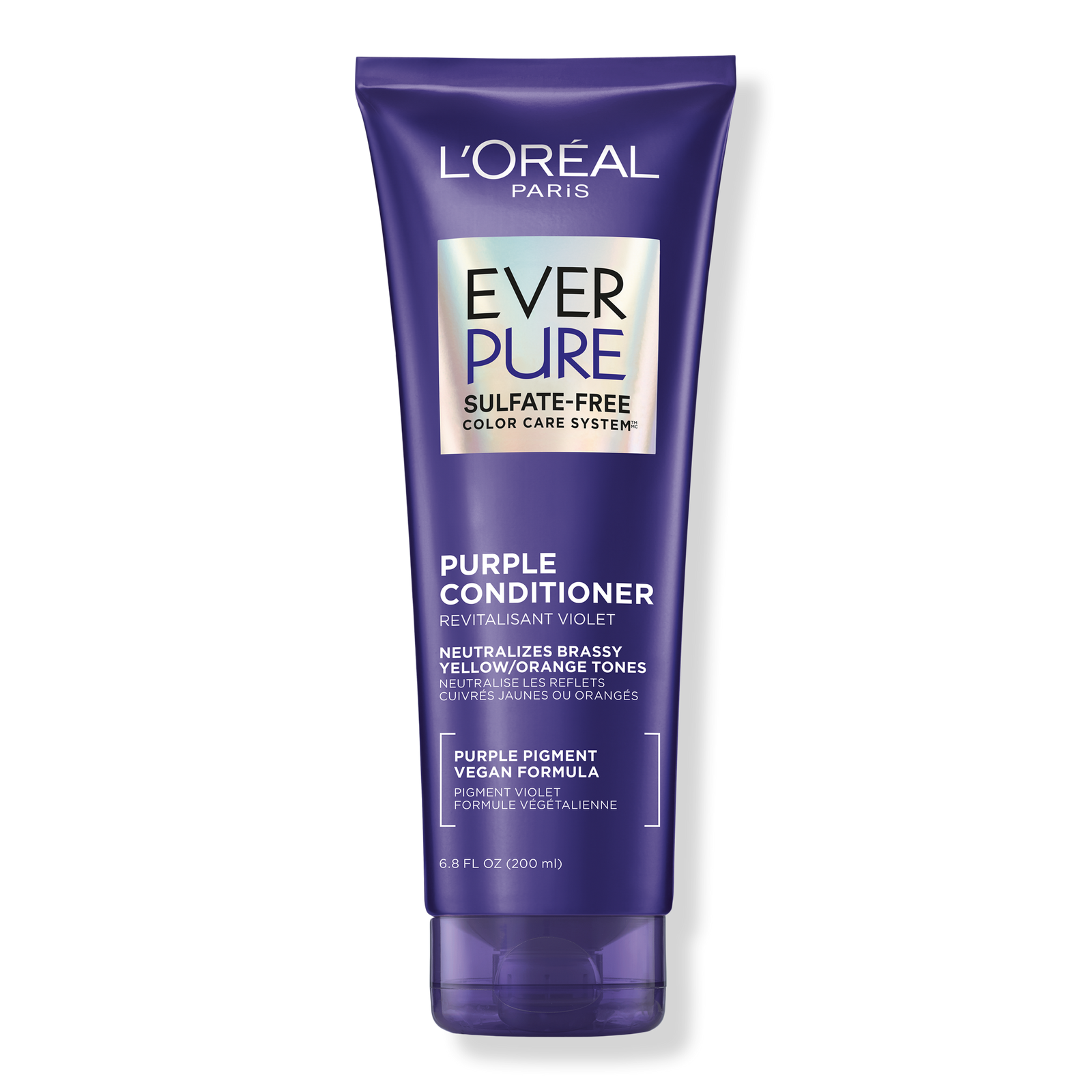 L Oreal Paris Everpure Sulfate Free Brass Toning Purple Conditioner 6.8fl oz