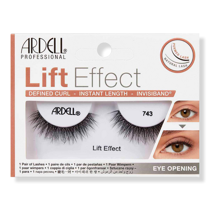 Ardell Lift Effect #743, Defined Curl, Instant Length with Invisiband #1