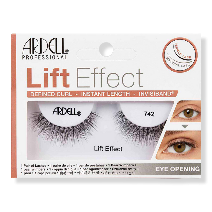 Ardell Lift Effect #742, Defined Curl, Instant Length with Invisiband #1