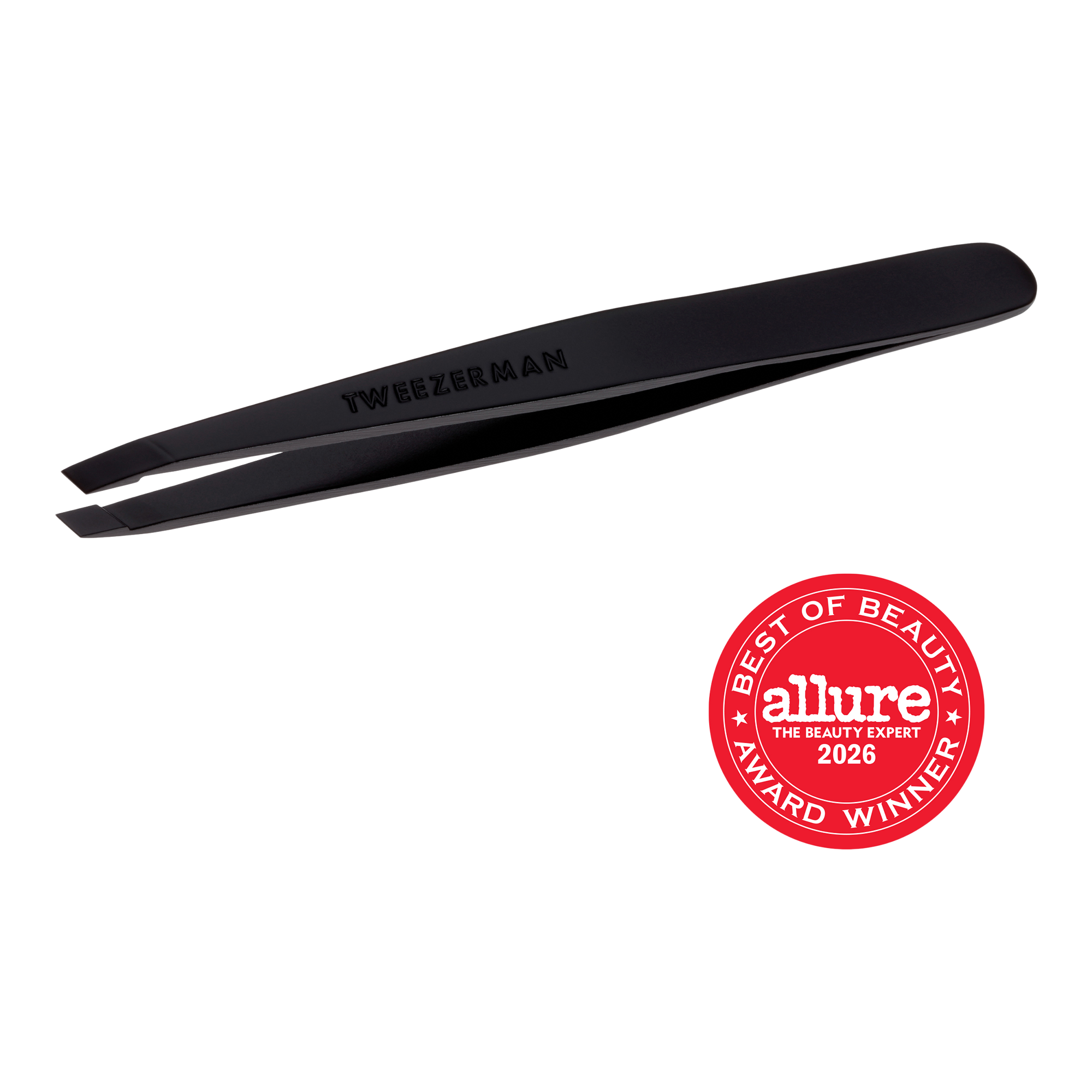 Tweezerman Black Matte Slant Tweezer #1